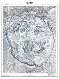 Vecchia mappa francese dell'Emi Koussi